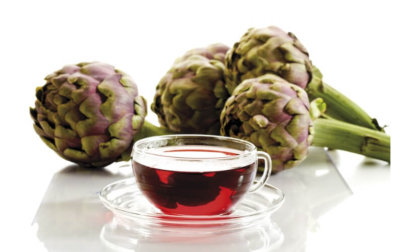 nóng trong người nổi mụn nên uống thuốc gì - Trà Atiso