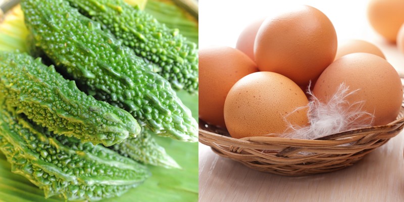 Hỗ trợ trị nám, làm sáng da bằng mướp đắng và lòng trắng trứng gà