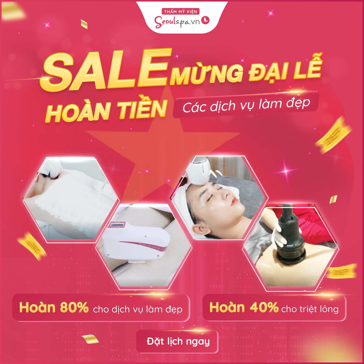 Các chi nhánh Seoul Spa khu vực Đông Nam Bộ mang đến khách hàng ưu đãi ngút ngàn