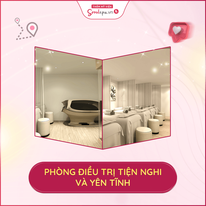 Các phòng điều trị tiện nghi và nội thất sang trọng hơn