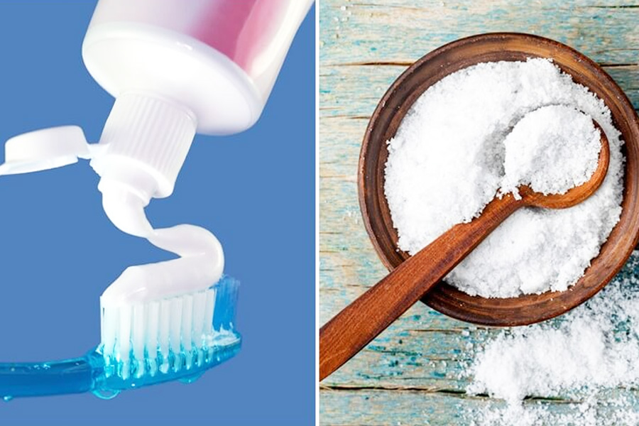 Trị nám bằng kem đánh răng và muối