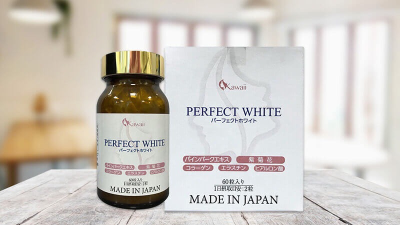 Viên uống collagen Perfect White chiết xuất từ nguyên liệu thiên nhiên