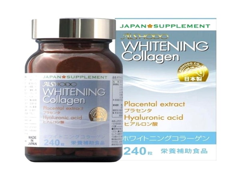 Viên uống Whitening Collagen Aishodo là sản phẩm của Nhật Bản
