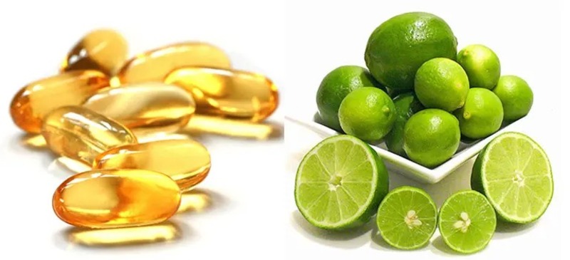 Nước cốt chanh và vitamin E có tác dụng làm da mịn màng