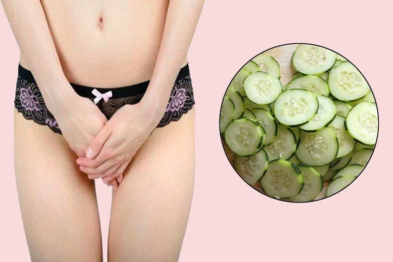 Dưa leo nhuyễn giúp đánh bay da thâm đen của cô bé