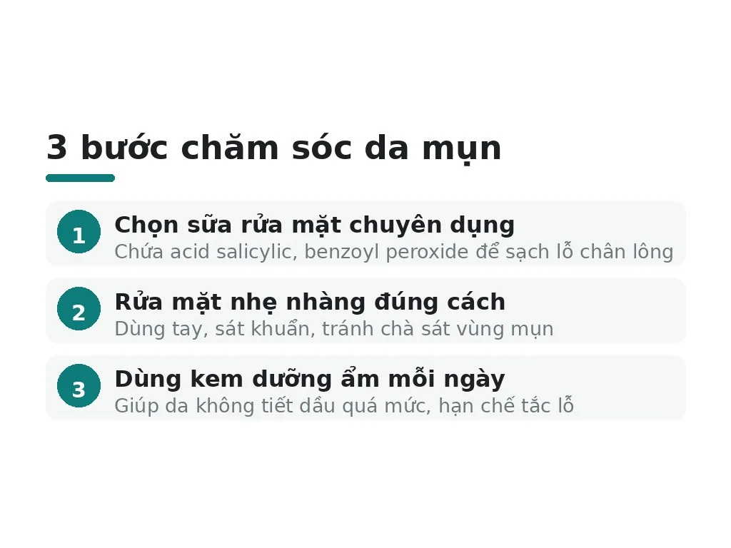 Cách chăm sóc da bị mụn trứng cá