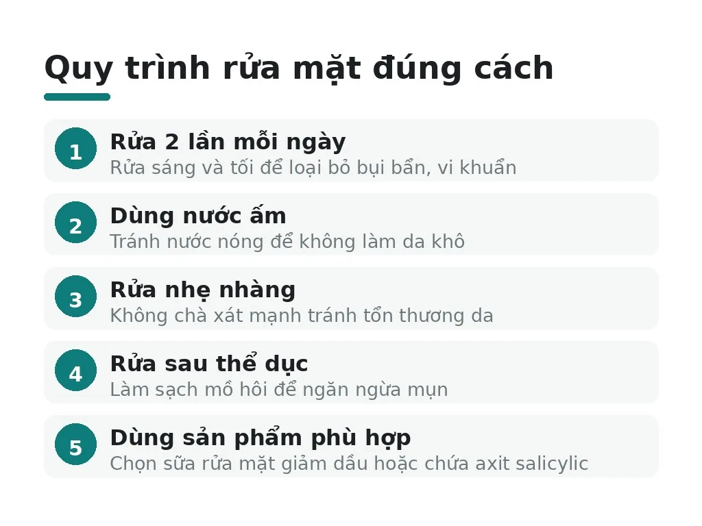 Có nên rửa mặt mỗi ngày 2 lần không?