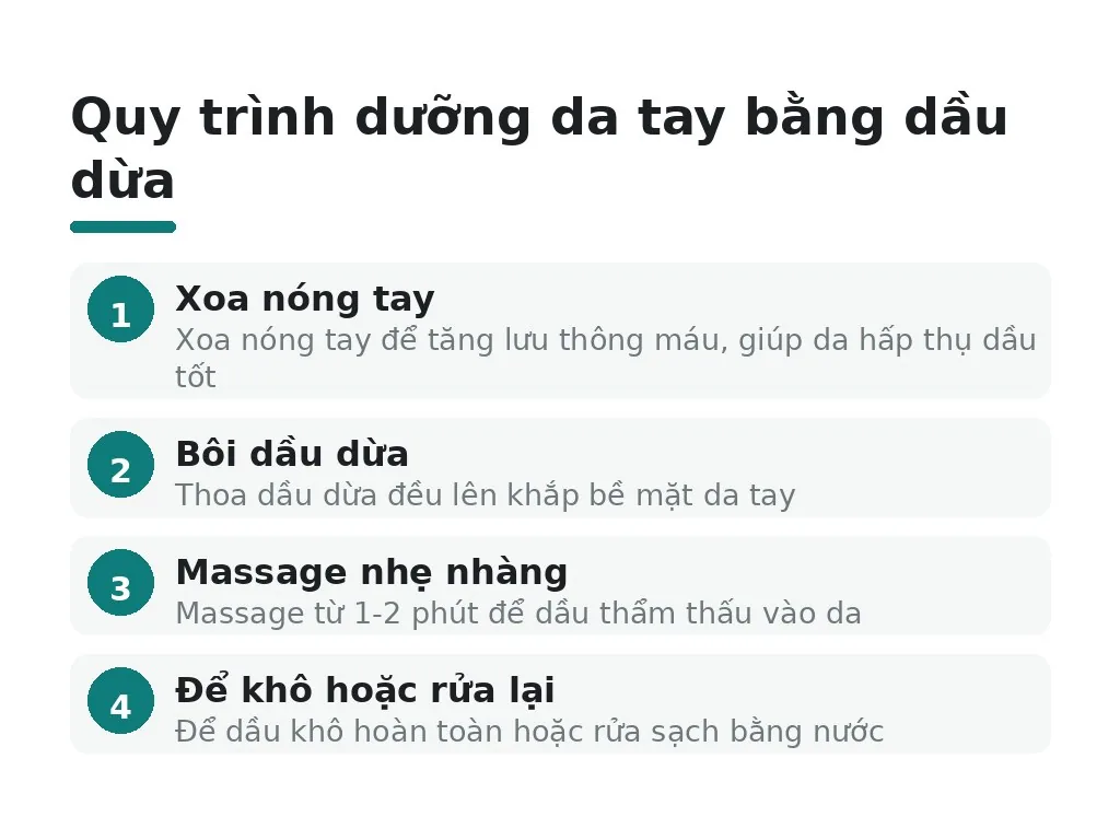 Dầu dừa có thể dưỡng da tay mềm mại như thế nào?