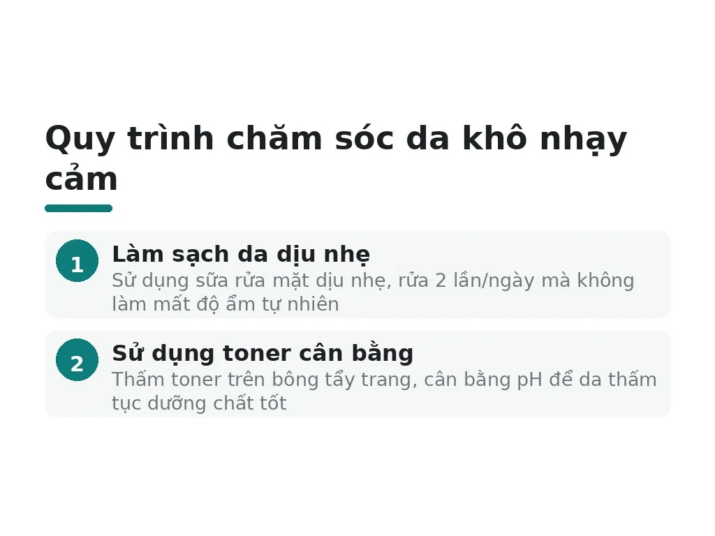 Làm thế nào để chăm sóc da khô nhạy cảm đúng cách?
