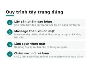 Quy trình tẩy trang đúng