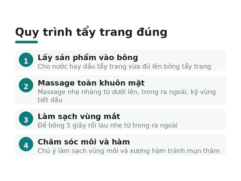 Tẩy trang để thông thoáng da?