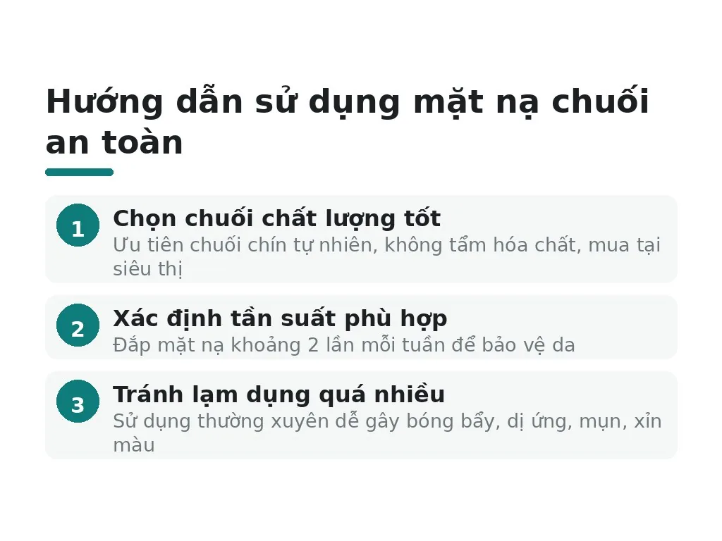 Đắp mặt nạ chuối mấy lần 1 tuần là đủ?