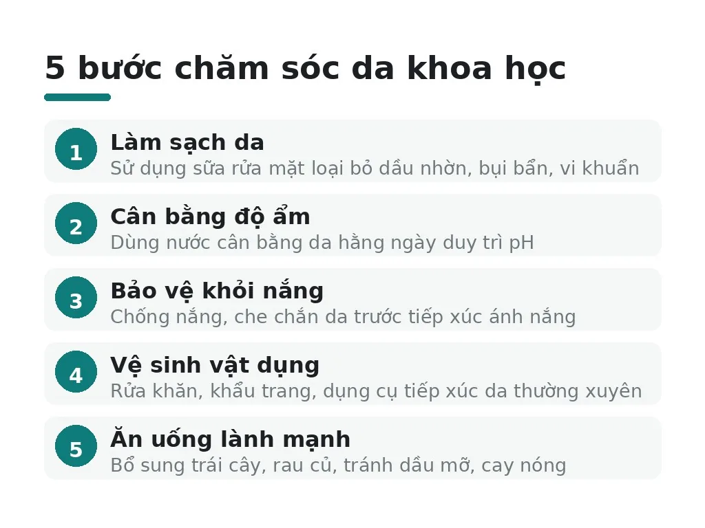Chăm sóc da đúng cách như thế nào?
