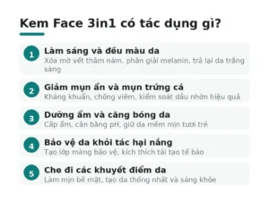 Kem Face 3in1 có tác dụng gì?
