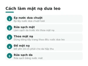 Cách làm mặt nạ dưa leo
