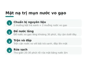 Mặt nạ trị mụn nước vo gạo