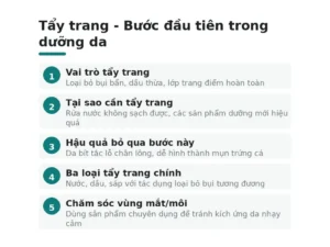 Tẩy trang - Bước đầu tiên trong dưỡng da