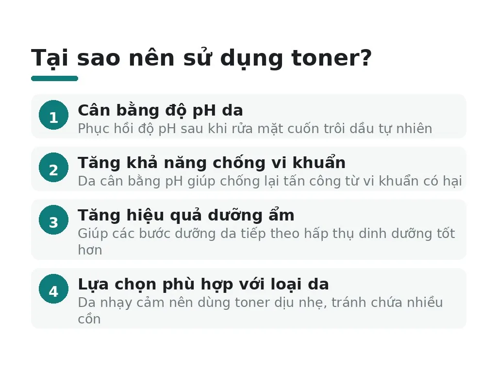 Tại sao nên sử dụng toner?