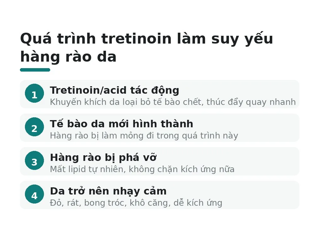 Tại sao hàng rào da suy yếu khi dùng treatment?
