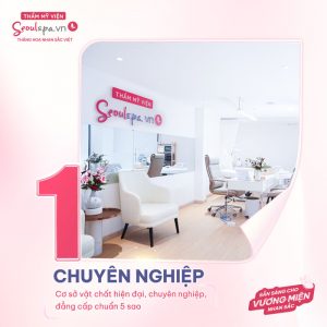 Không gian đẹp và chuyên nghiệp tại Thẩm mỹ viện SeoulSpa.Vn
