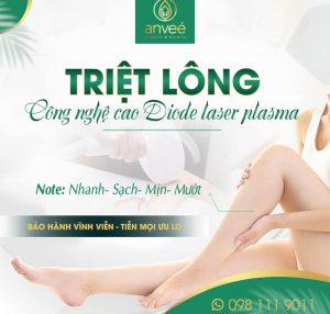 Dịch vụ triệt lông tại ANVEÉ đạt hiệu quả chỉ sau 3 - 5 buổi điều trị