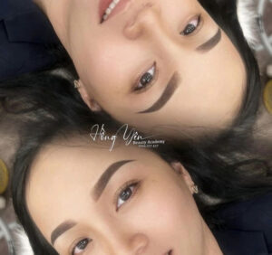 Kết quả dáng mày sau khi phun xăm tại Hồng Yên