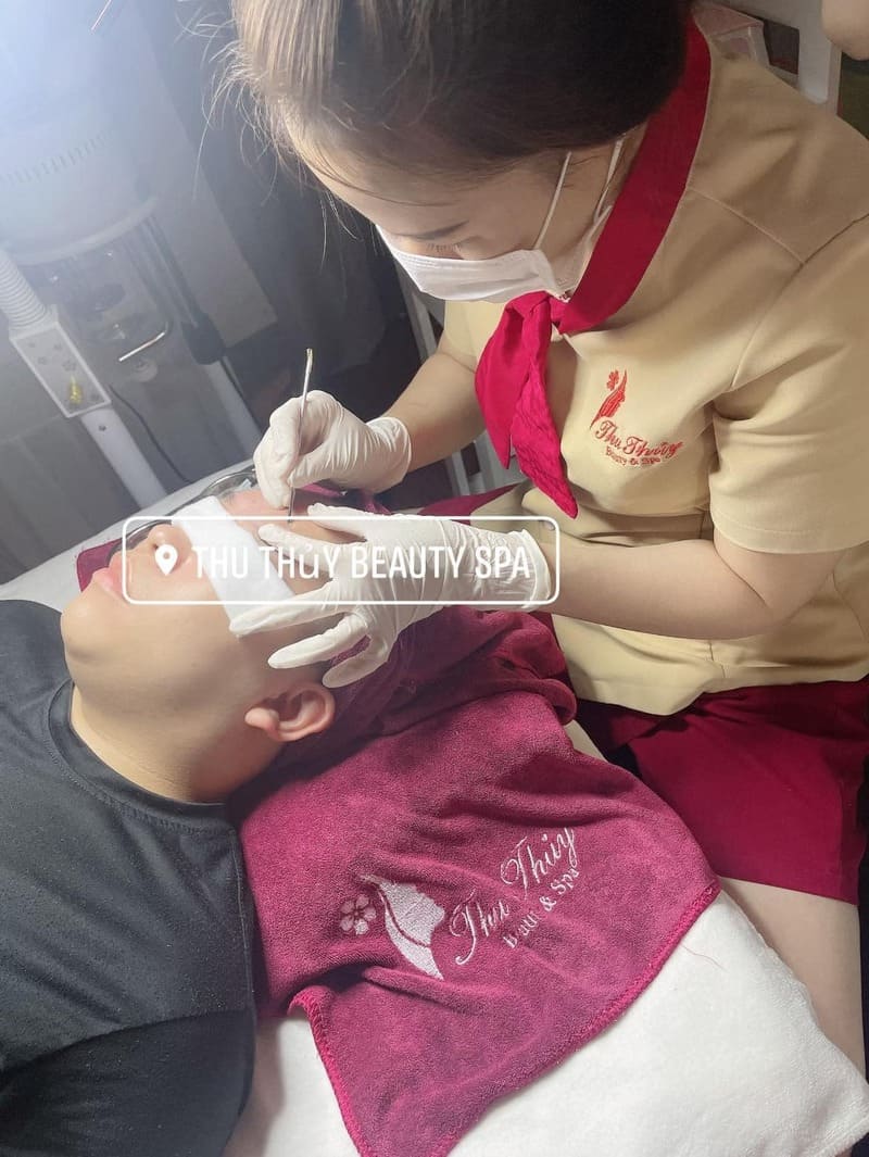 Thu Thủy Beauty Spa trị mụn an toàn ở Bình Chánh