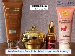 Review chi tiết về kem face linh chi trị mụn có tốt không?