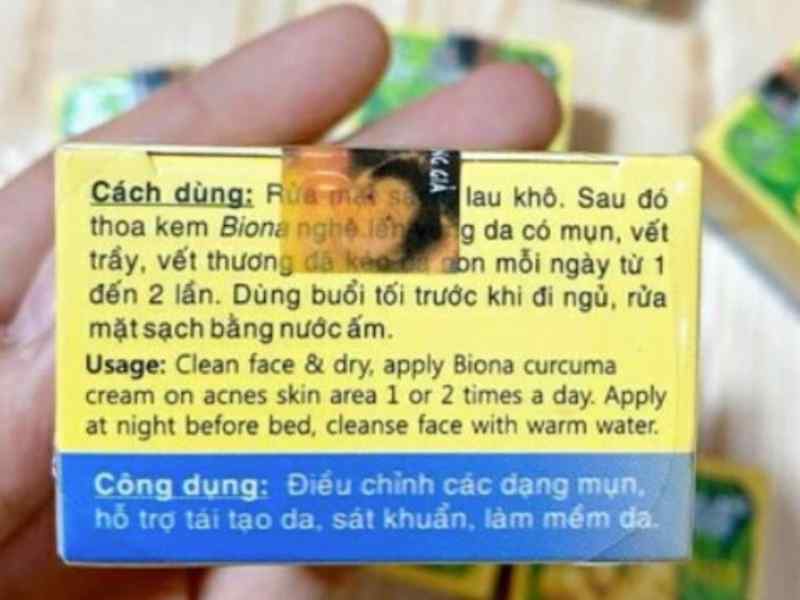 Cách sử dụng của sản phẩm được in ngay trên bao bì