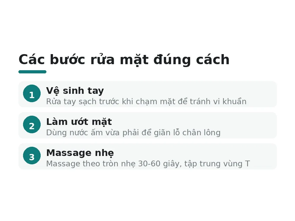 Cách rửa mặt đúng cho da dầu mụn như thế nào?