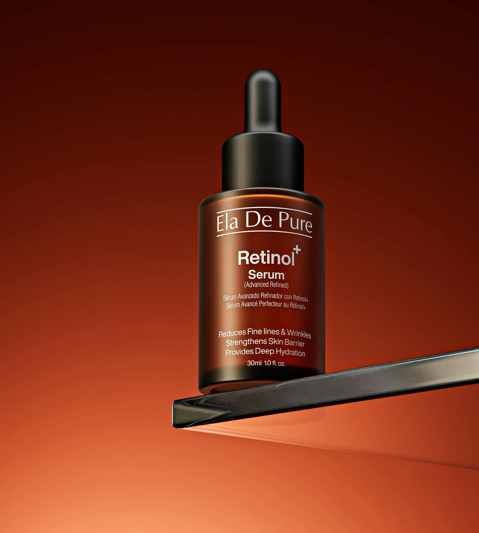 Retinol serum bottle - skincare treatment for acne
