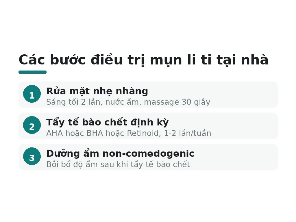 Làm sao điều trị mụn li ti hiệu quả tại nhà?
