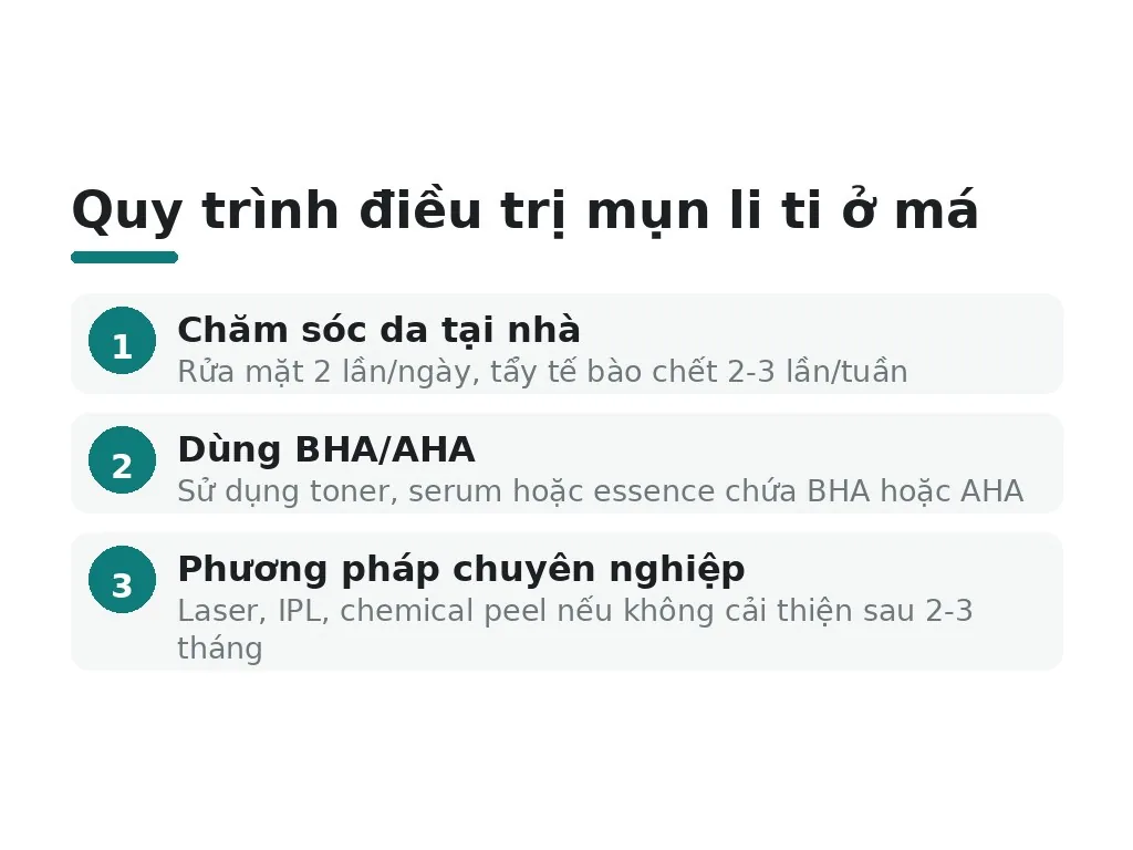 Làm thế nào để điều trị mụn li ti ở má hiệu quả?