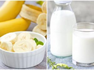 Sữa tươi và chuối có tác dụng tắm trắng và cấp ẩm