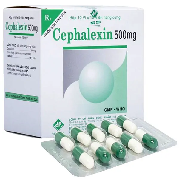 Cephalexin là một kháng sinh thuộc nhóm beta-lactam