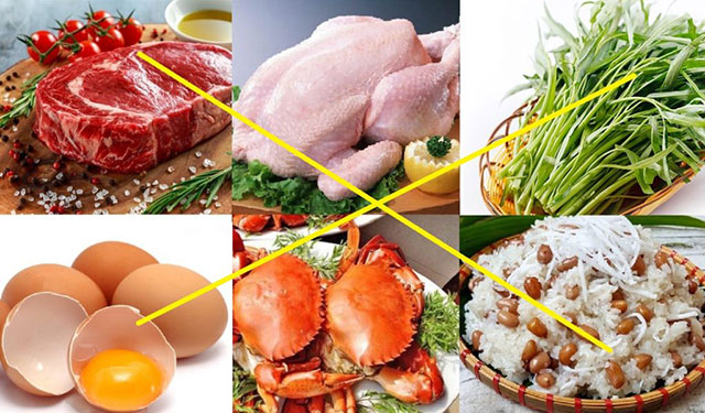 Không chỉ thịt gà, bạn cần kiêng một loạt thực phẩm khác