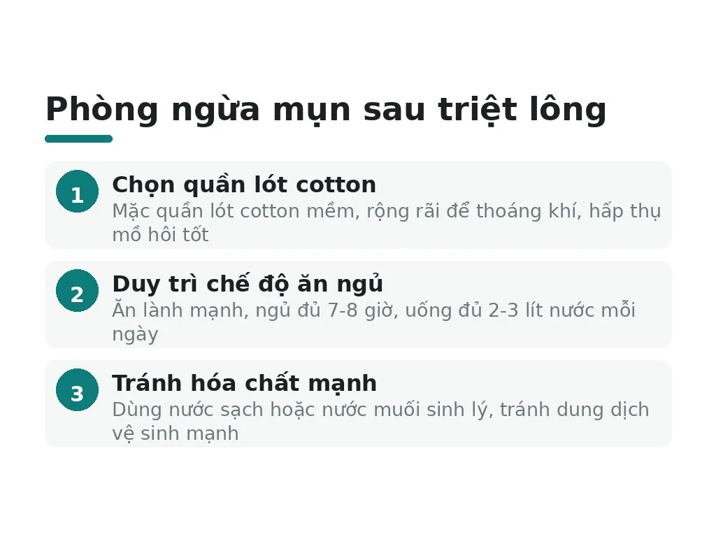 Cách nào để phòng ngừa mụn sau triệt lông bikini hiệu quả?