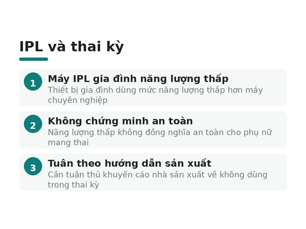 Có thai có dùng máy IPL tại nhà được không?