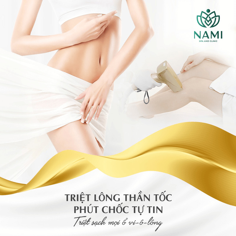 Nami Spa Beauty & Clinic Hải Phòng đảm bảo chất lượng triệt lông vĩnh viễn